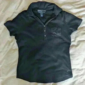 Karen Scott, polo, black, Sz  small